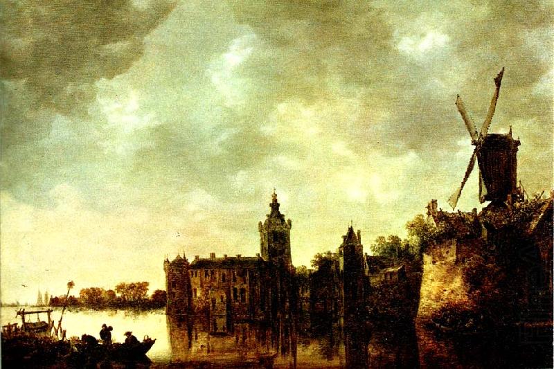 Jan van Goyen slottet montfort china oil painting image